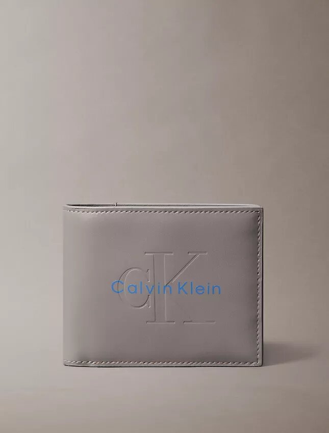 Embossed Monologo Bifold Wallet with Coin Pouch Embossed Monologo Bifold Wallet with Coin Pouch