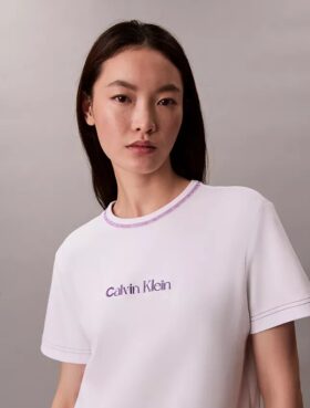 Embroidered Logo Graphic Slim T-Shirt