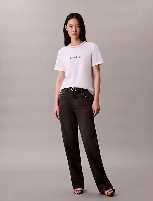 Embroidered Logo Graphic Slim T-Shirt Embroidered Logo Graphic Slim T-Shirt