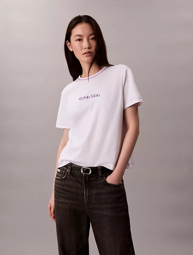 Embroidered Logo Graphic Slim T-Shirt Embroidered Logo Graphic Slim T-Shirt