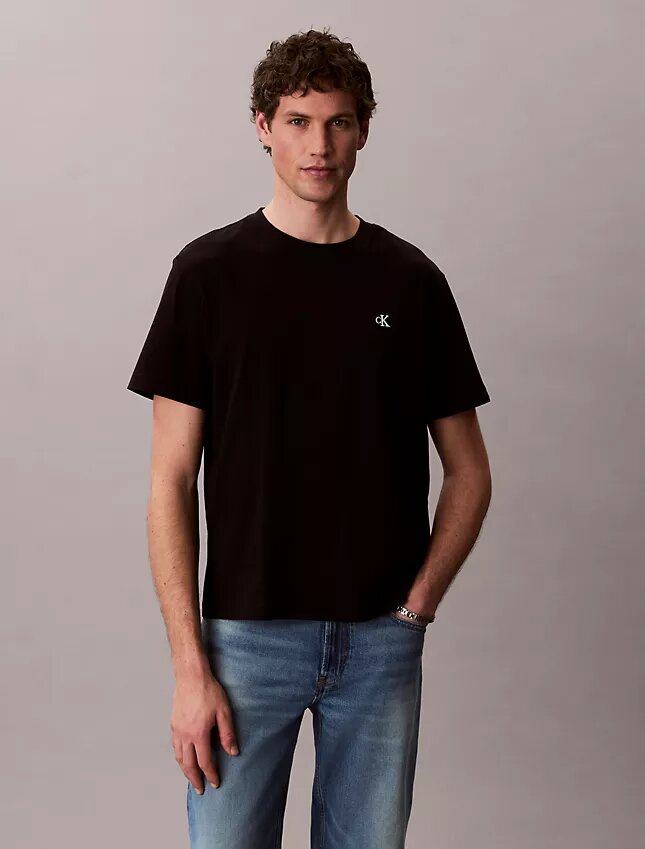 Embroidered Monogram Relaxed T-Shirt Embroidered Monogram Relaxed T-Shirt