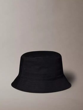 Embroidered Monogram Twill Bucket Hat