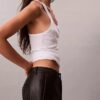 Faux Leather Relaxed Pants