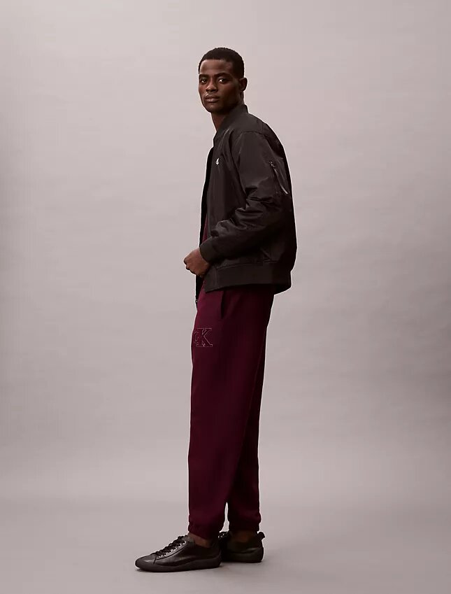 Fleece Monogram Patch Joggers Fleece Monogram Patch Joggers