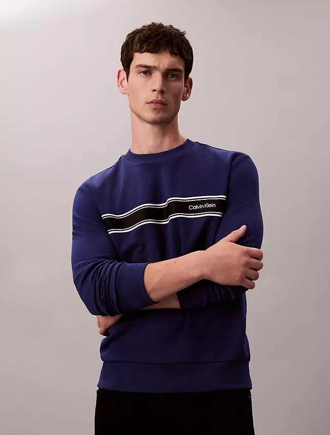 Fleece Stripe Classic Sweatshirt Fleece Stripe Classic Sweatshirt