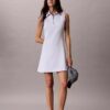 French Terry 1/4 Zip Sleeveless Dress
