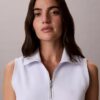 French Terry 1/4 Zip Sleeveless Dress