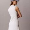 French Terry 1/4 Zip Sleeveless Dress