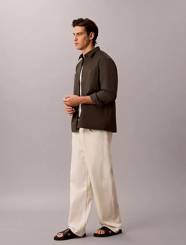Garment Washed Twill Easy Overshirt Garment Washed Twill Easy Overshirt