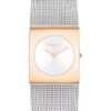 Geometric Dial Mesh Bracelet Watch