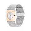 Geometric Dial Mesh Bracelet Watch