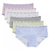 Girls Cotton Stretch 6-Pack Hipster