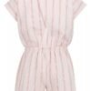 Girls Pinstripe Romper