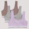 Girls Varsity Cotton Stretch 3-Pack Bralette
