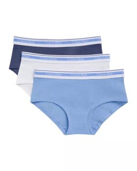 Girls Varsity Cotton Stretch 3-Pack Hipster