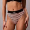 Graphic Monogram Microfiber Stretch Thong Graphic Monogram Microfiber Stretch Thong