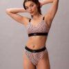Graphic Monogram Microfiber Stretch Thong Graphic Monogram Microfiber Stretch Thong