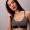 Graphic Monogram Microfiber Stretch Unlined Bralette