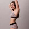 Graphic Monogram Microfiber Stretch Unlined Bralette