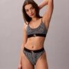 Graphic Monogram Microfiber Stretch Unlined Bralette