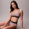 Graphic Monogram Microfiber Stretch Unlined Bralette