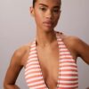 Graphic Monogram Swim Plunge One Piece