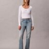 High Rise Straight Jeans