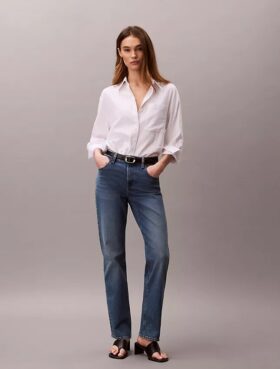 High Rise Straight Jeans