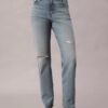 High Rise Straight Jeans