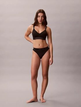 Icon Cotton Modal Metallic Lightly Lined Bralette