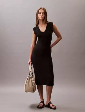 Knit Sleeveless Midi Dress