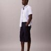 Lightweight Indigo Denim Long Shorts