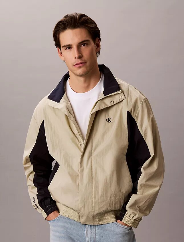 Lightweight Nylon Colorblock Windbreaker Jacket Lightweight Nylon Colorblock Windbreaker Jacket