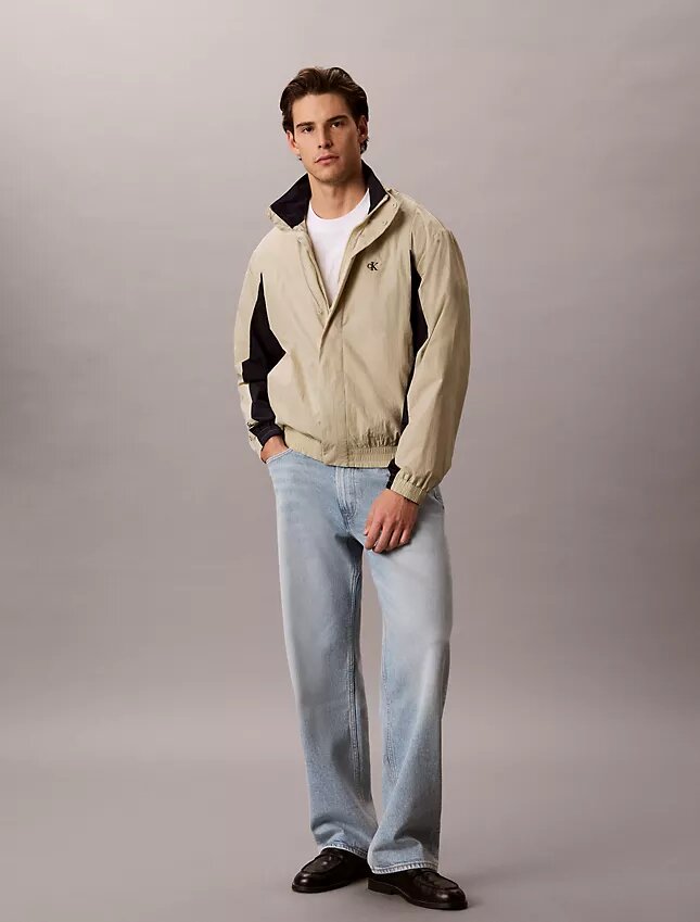 Lightweight Nylon Colorblock Windbreaker Jacket Lightweight Nylon Colorblock Windbreaker Jacket