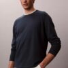 Linen Blend Crewneck Sweater