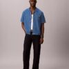 Linen Blend Denim Button-Down Shirt Linen Blend Denim Button-Down Shirt