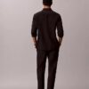 Linen Blend Pleated Pull-On Pants