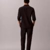 Linen Blend Pleated Pull-On Pants
