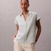 Linen Blend Short Sleeve Classic Shirt