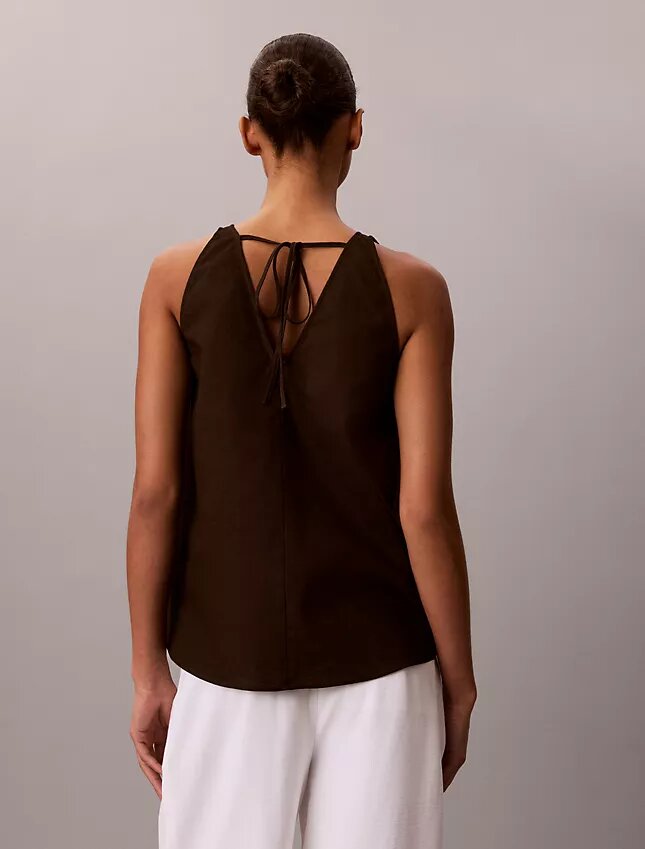 Linen Blend Sleeveless Top Linen Blend Sleeveless Top