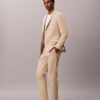 Linen Blend Slim Blazer