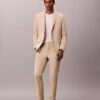Linen Blend Slim Pants