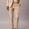 Linen Blend Slim Pants