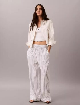 Linen Cotton Pull-On Pants