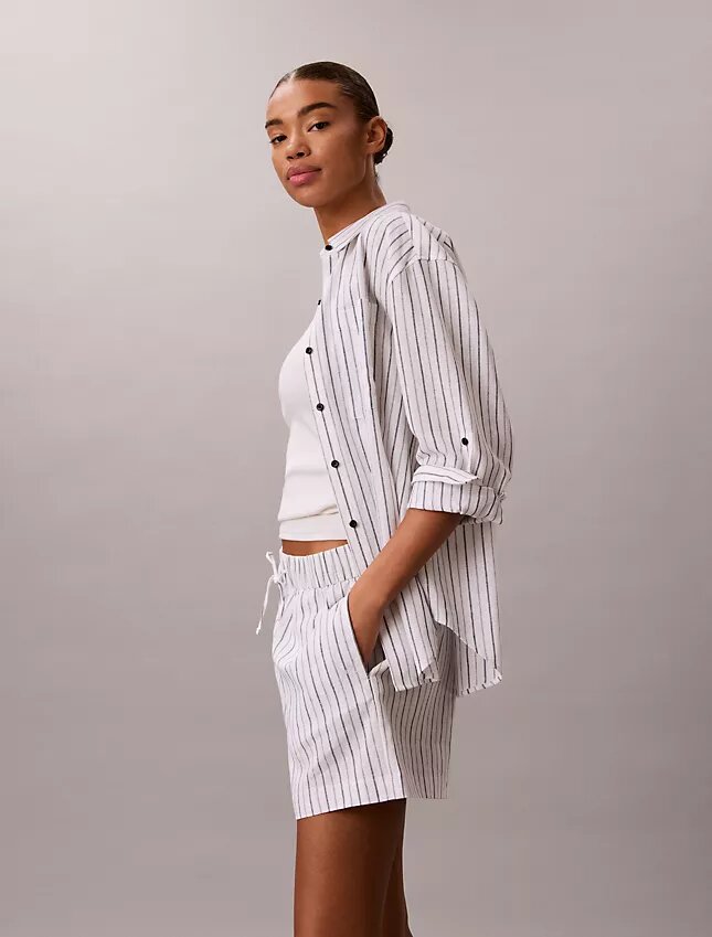 Linen Cotton Pull-On Shorts Linen Cotton Pull-On Shorts