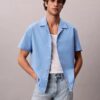 Linen Cotton Short Sleeve Button-Down Shirt