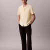 Linen Cotton Short Sleeve Button-Down Shirt