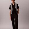 Linen Cotton Short Sleeve Button-Down Shirt