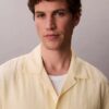 Linen Cotton Short Sleeve Button-Down Shirt