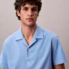 Linen Cotton Short Sleeve Button-Down Shirt